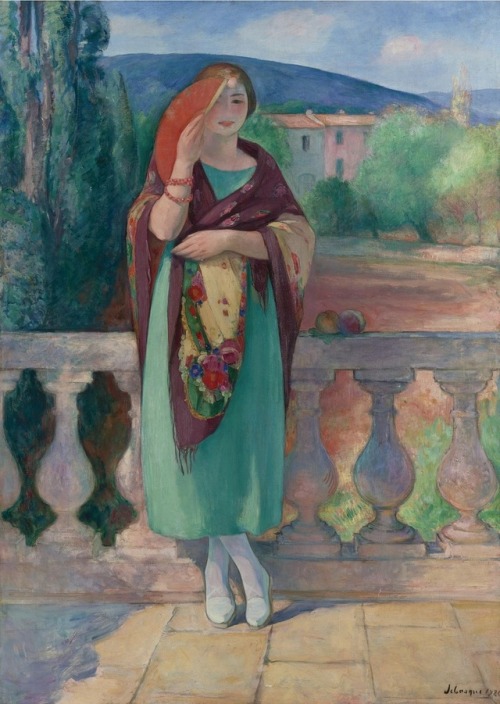 Jeune fille à l'éventail (Nono), 1920 Henri Lebasque (French, 1865–1937)