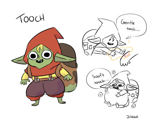 dingodoodles:    Little gentle goblin cleric I played in a recent one-shot. (I have only played him once yet I’d kill gods for him)