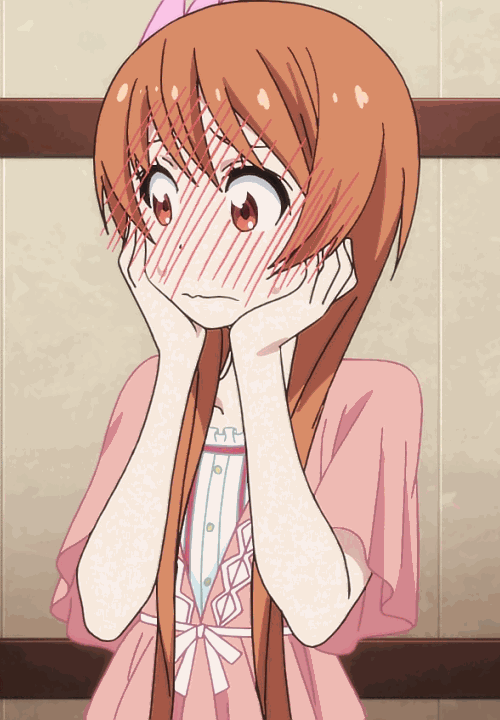 Bashful anime gif