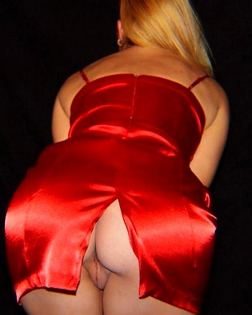 Big tit milf tight satin dress