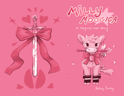 whinges: kelseysunday:  Milly Moogica is a 12-page comic about magical girl cows and my first zine for MoCCAFest ‘14! I’ve also got them up for preorder in my store if anyone’s interested and can’t make it to the fest.  i’m also gonna have
