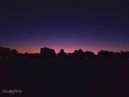 South Beach skyline at dusk, view from the sands  #shadowcity #shadowoutline #southbeach #photograph