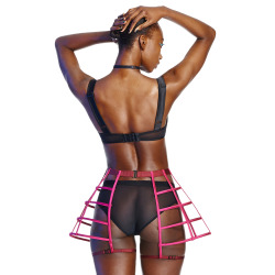 exclusivelyselectedlingerie:  chromat: Frame your assets in the Chromat Lunar Cage Skirt.  Available made-to-order at CHROMAT.CO.    ♥   