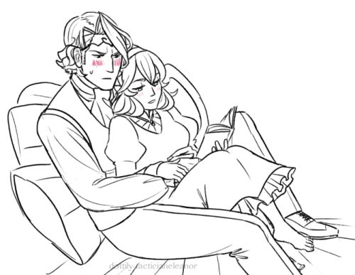 tacticianeleanor:awkward xander and kamui scribble dump from my twitter 