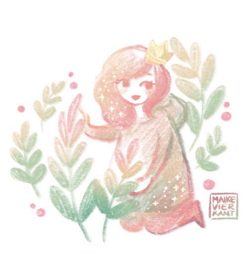 Nighttime doodle of a Garden Queen