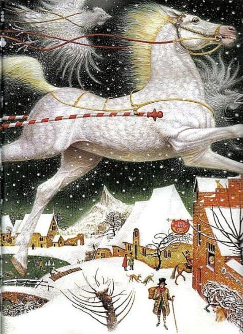 enchantedbook:The Snow Queen (Detail) by Vladyslav Yerko