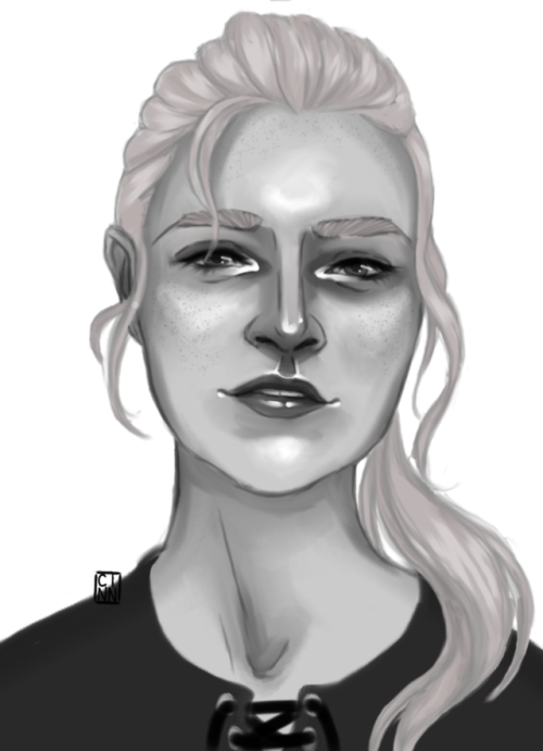I got a ko-fi portrait of Lizzie from @justanartsysideblog! I adore it, thank you so much. 