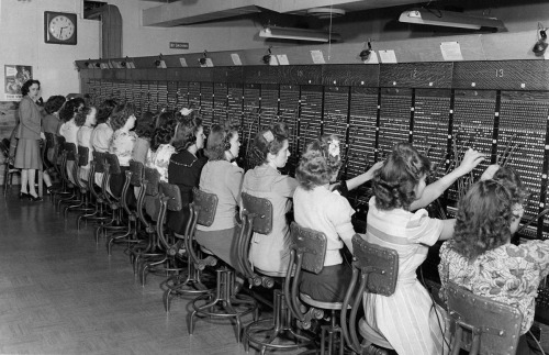 Telephone operators.