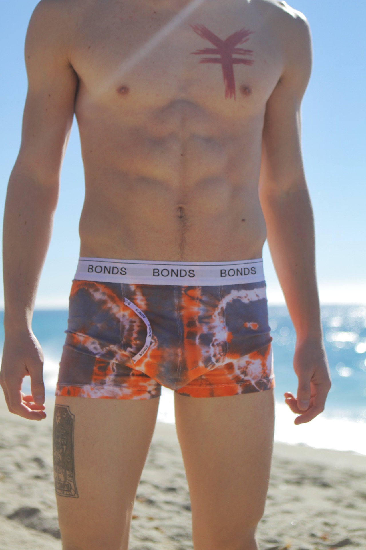 tiedyeundies:Wake Up In Natural Color // Zeus’ Abyssal - Bonds Boxer Briefs Size