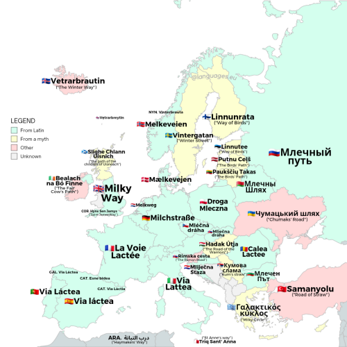 mapsontheweb:Milky Way in European languages and origins.