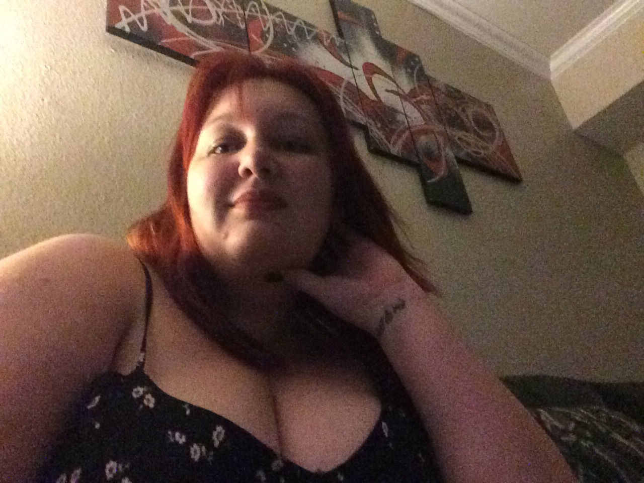 scarletslutmolly:  Finally got my big painting hung up.