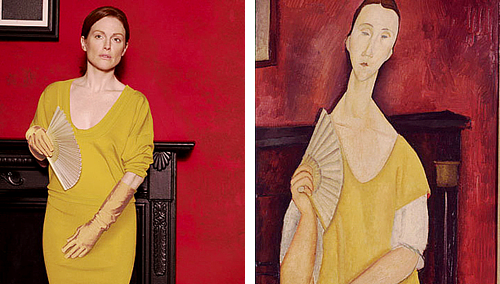 yumeninja:   Julianne Moore as “Famous Works of Art” by Peter Linderbergh - for