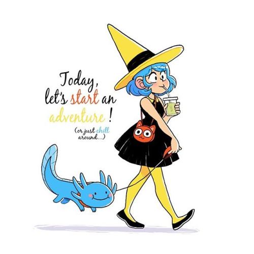 A motivational witch for monday to come ;) #motivation #motivationalquotes #witch #axolotl #cutie #a