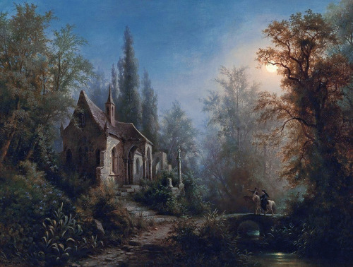 infected:    A Moonlit Night over a Chapel