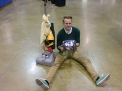 deadpandork:  typette:  disneyyandmore:  Went to Acen this weekend, and this lovely guy came cosplayed as the Master from The Brave Little Toaster, and it was one of my favorite cosplays there. Seriously, this is great.  THE MASTER  A TRUE KING AMONG