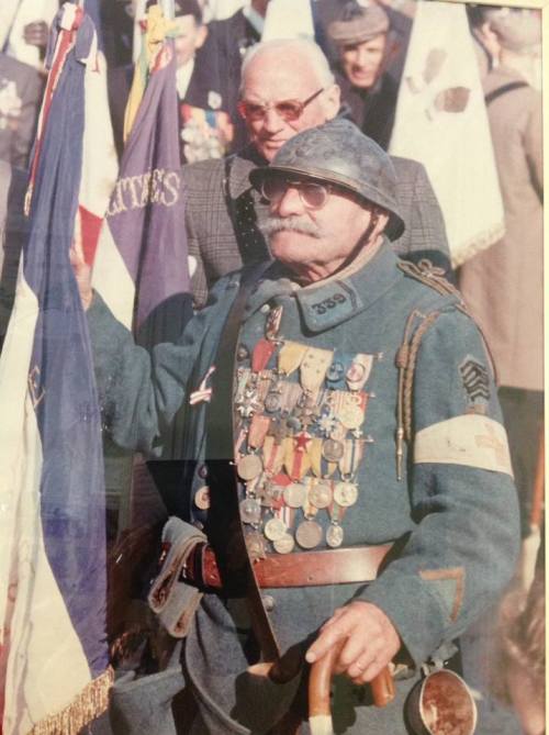 zentropista:The indomitable French veteran Soldat de premiere classe Pierre Recobre (1889-1983) at a