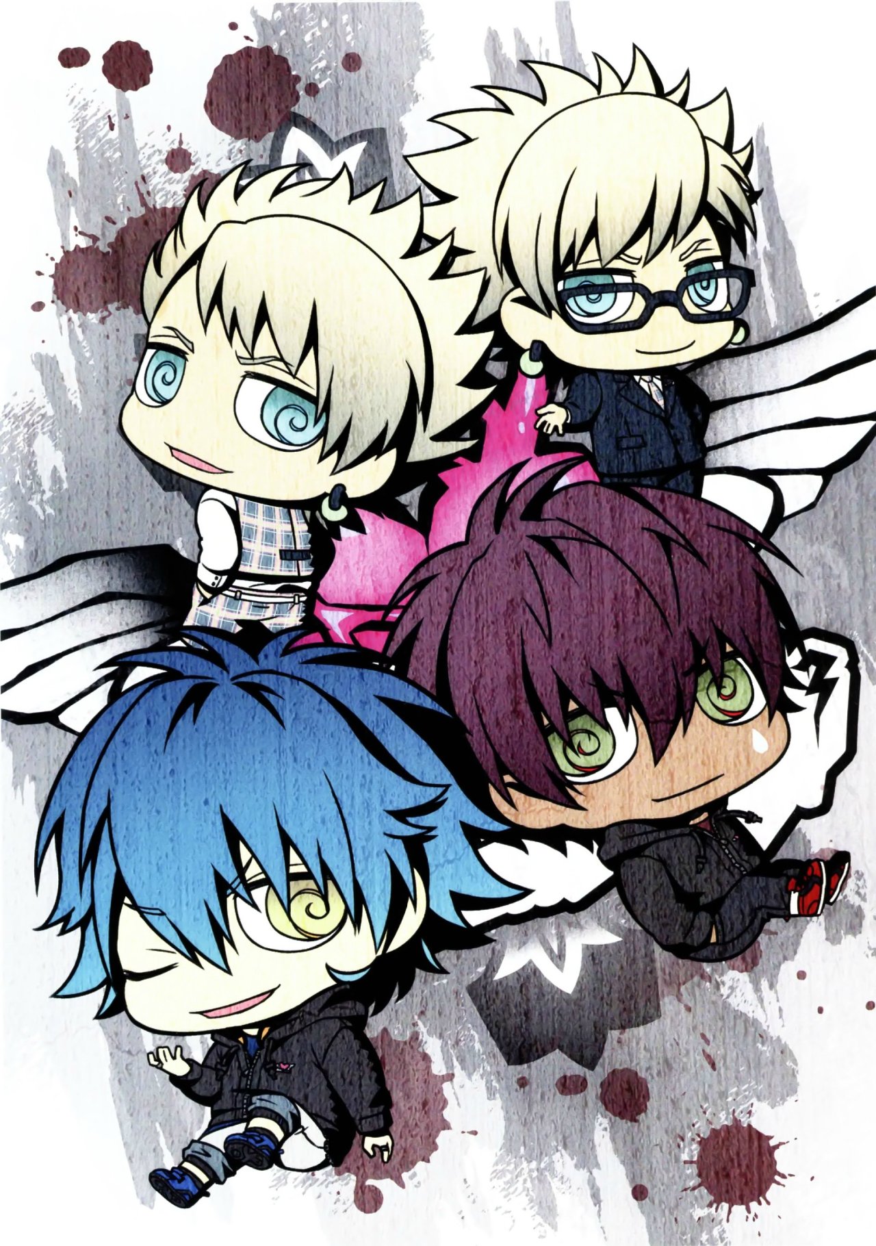 shizochka:  DRAMAtical Murder re:code Official Visual Fanbook Scans: 肉山大國王