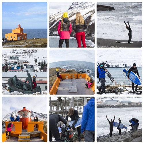 Scenes from a downday in #Iceland. Surfing in the Arctic Ocean, extreme modeling, and extraordinary scenery. Photos: @arztm