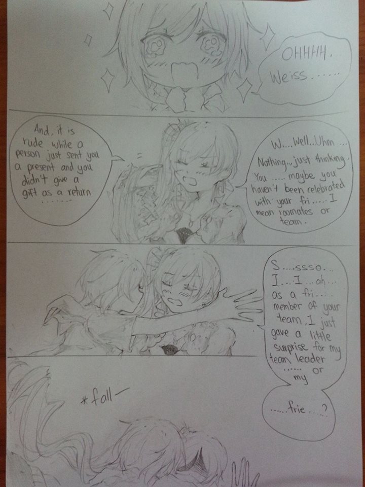 kinomilychan:    RWBY comic ~well , because I just doodle it so the art line wasn’t