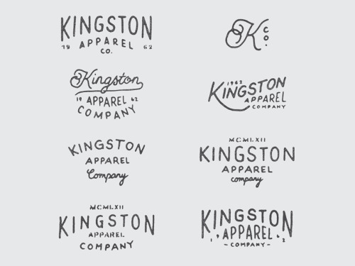 graphicdesignblg: Kingston Apparel Co. by James LafuenteTwitter || Source