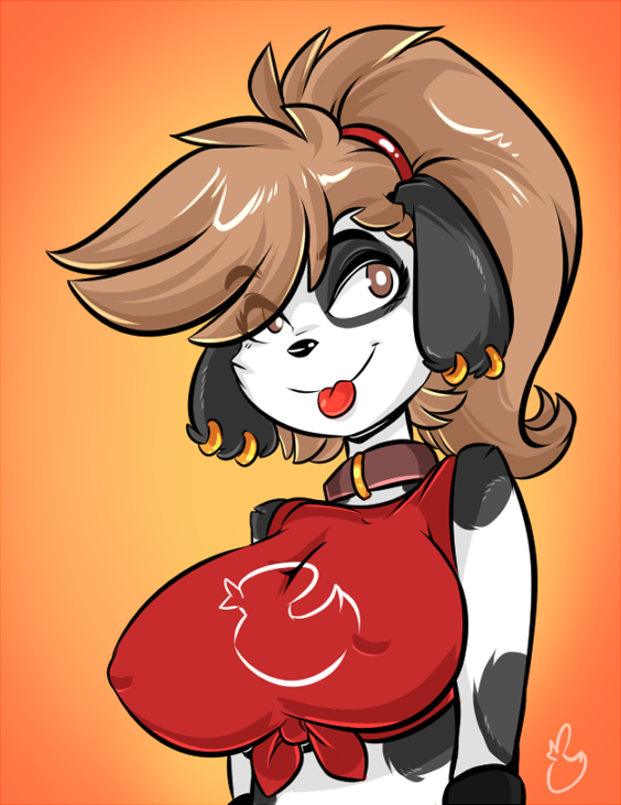 dirtyduckdraw:  Friday was Dog Day, so have a cute dog! Yay Charlie &lt;3 