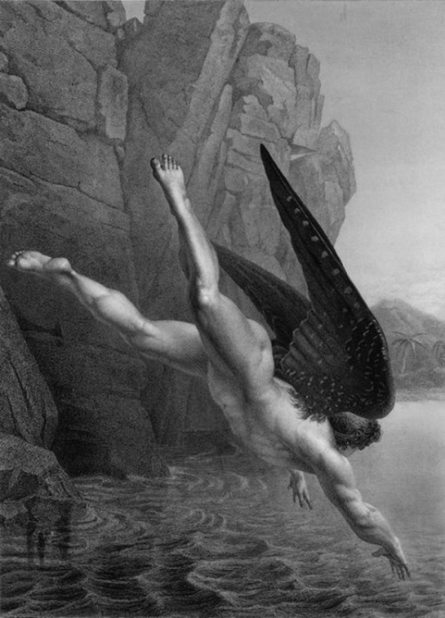 antipahtico:Satan Plunges Into The River Styx ~ John Milton