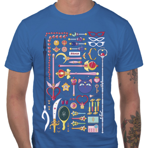 paulinaganucheau:  I’ve had a bunch of people request this, so my Magical Arsenal print is now available as a shirt! You can purchase the shirt here here here here! I’ve mocked up my favorite color options! You can fight so much evil in all those
