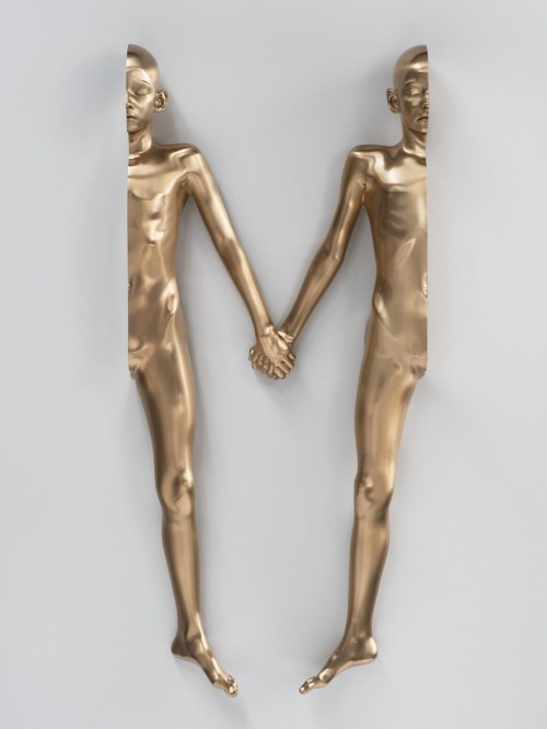 jareckiworld:Anders Krisár — M (girl)  [bronze, polished patina, 2015]