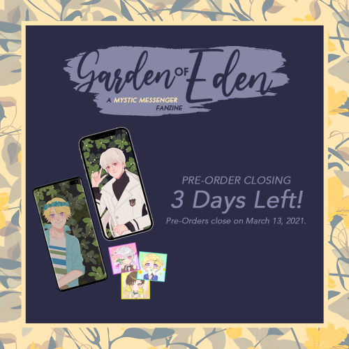 3 more days until our store close!Last change to get a copy! Order a copy here: https://ourgardenofe