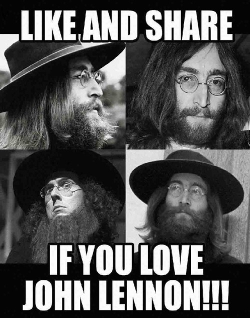 datcatwhatcameback: drxgonfvcker: automatic tumblr rule: always reblog john lennon ha ha! :) OH MY FUCKING GOD! XD WHO FUCKING PUT WEIRD AL IN THERE?  XD I wonder how many people didn’t even catch that