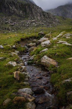 wanderthewood:  Cwm Idwal, Snowdonia, Wales by rokushakubo 