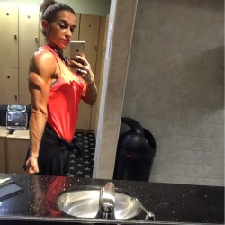 musclegirlsinmotion:  @alexfitnyparis : Well it was #backday but my triceps and shoulders participated too 😊 #growbabygrow#fitfam#fitfrenchies#npc - musclegirlsinmotion.tumblr.com