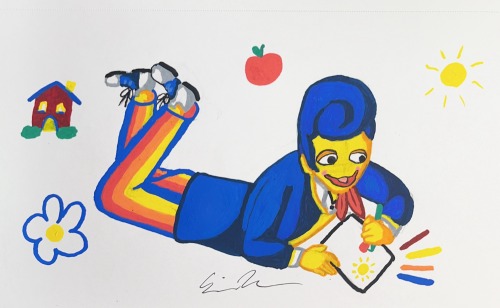 Wally Darling Drawn With Paint Pens