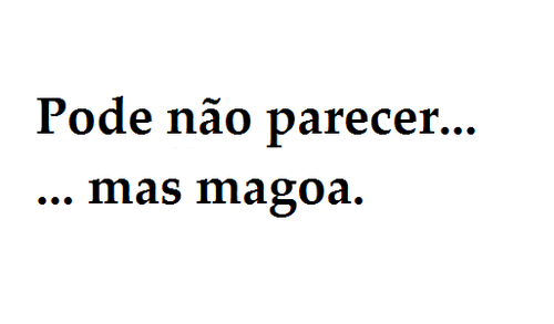 'Para e pensa'