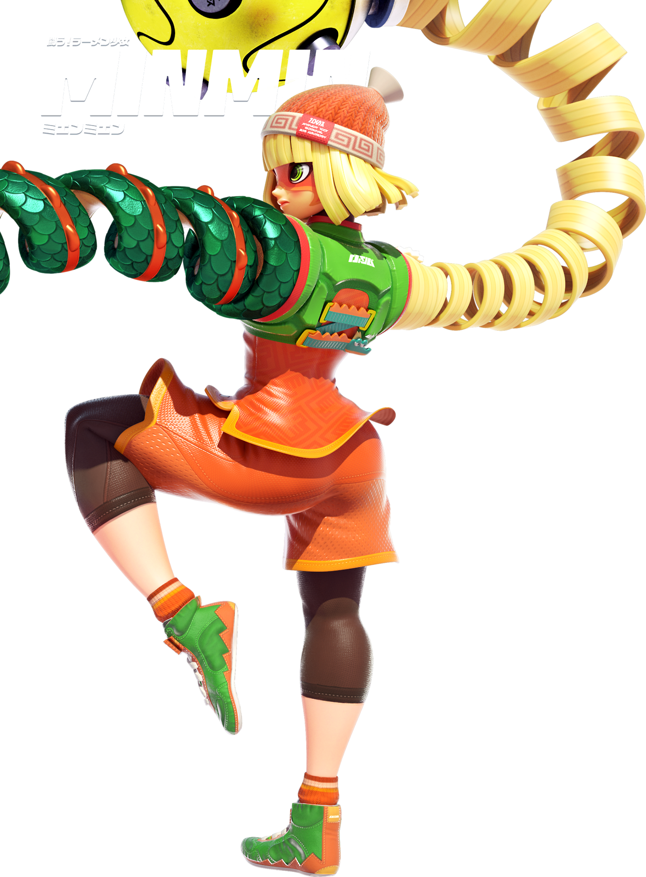 kingofe3:The fighting noodle girl Min Min revealed for ARMS! ARMS also launches on