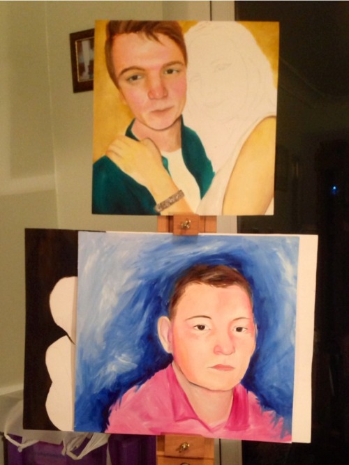 Not sure my easel can handle anymore paintingsThe top is a wip, the bottom one I&rsquo;ve posted bef