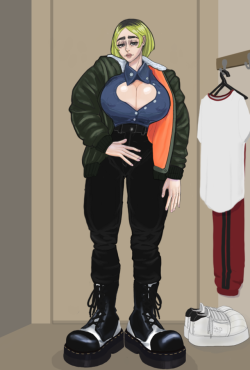 Saltysopresa-Blog: Casual Ofidia  Ofidia Out Of Her Exosuit. Trying On Some Clothes