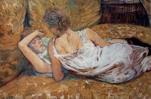 lesbianarthistory: Abandon, The Two Friends - Henri Toulouse Lautrec
