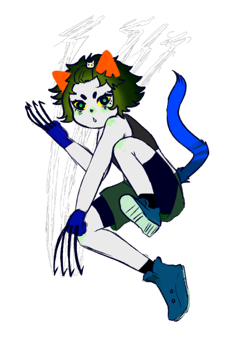 purified-zone:kiruzoru:nepeta with her hair up!!bonus:nepoopoo