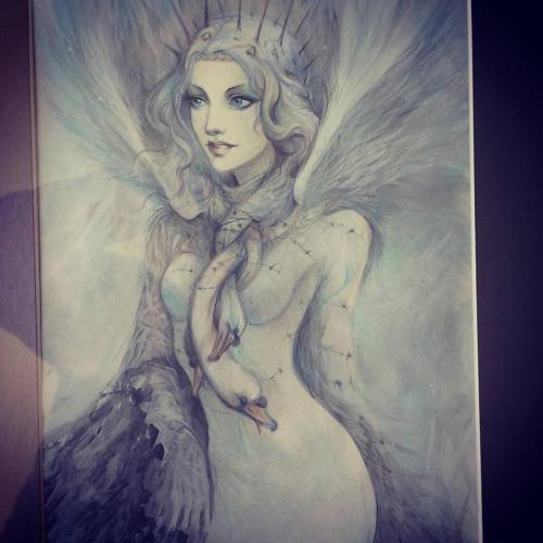 Our artist Aaron Ryan made this beautiful painting of The White Witch from Narnia.