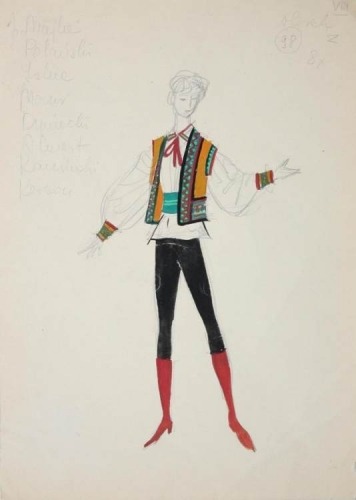 Jan Marcin Szancer (1902-1973): various costume designs inspired by renaissance fashion of szlachta (Polish nobility), and by Polish folk costumes.
Images via galeriaszancera.pl