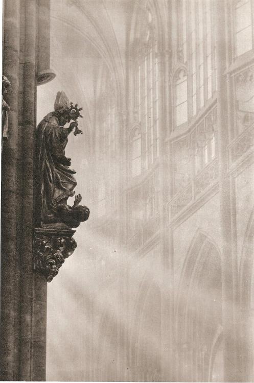 lostandfoundinprague:Prague cathedral by Josef Sudek, 50’s