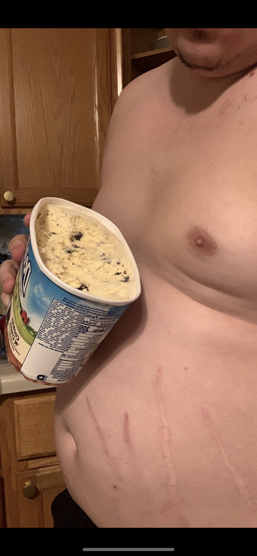 I Reached A New Milestone Today: I Was Told To Eat An Entire Ice Cream Container And Pop My Work Pants