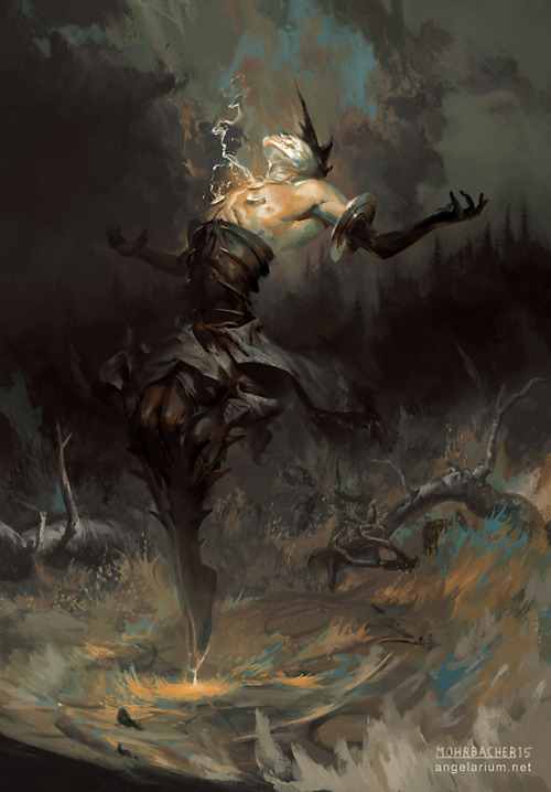 bugmeyer:Baraqiel, Angel of Lightningwww.angelarium.netThe 7th fallen angel in my Watchers series.