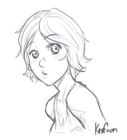 Another sketch…Tsubaki from Your Lie in April