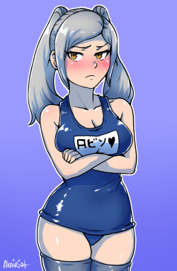 akairiot:  Tonight, the stream resulted in a school swimsuit Robin.  Planning?  References?  …maybe next time…(thanks again to everybody who stopped by~)Go here to support lewdness~Go here to buy prints and T-shirts and stuff~