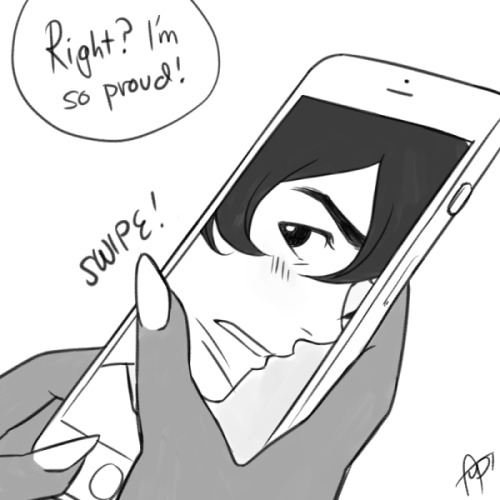 audidraws:  More Japan!AU stuff!Lance loves talking about Keith and showing him off to his boss Allura. He doesn’t tell many people he and Keith are dating as he doesn’t want to get alienated by his local colleagues, so he confides in her. In the
