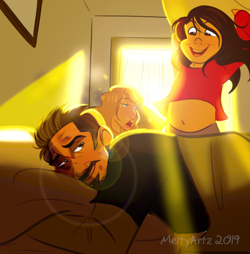 melty-artz:“Wake up Daddy, it’s your birthday!” - Morgan, probably.