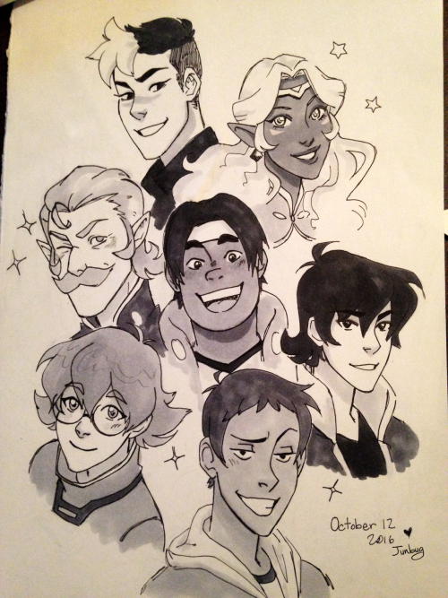 queenallura:robojunbug:A voltron themed inktober!! …shiro’s hair is so hard to draw hahaha