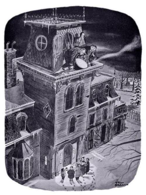 slobbering:Christmas with the Addams Family by Charles Addams